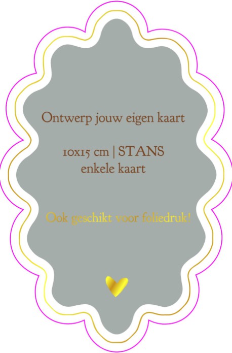 Ontwerp zelf jouw STANS kaart | 10x15 cm | Enkele kaart