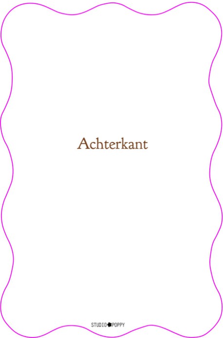 Ontwerp zelf jouw STANS kaart | 15x10 cm | Enkele kaart