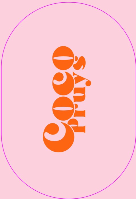 Ovaal geboortekaartje color splash grafisch