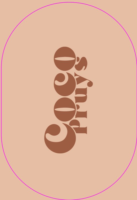 Ovaal geboortekaartje color splash grafisch