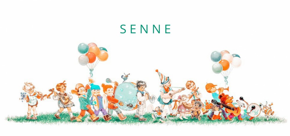 Geboortekaartje muziek parade met gitaar en trompet