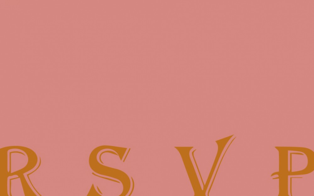 Grafische RSVP trouwerij
