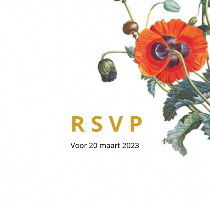 RSVP botanisch vintage
