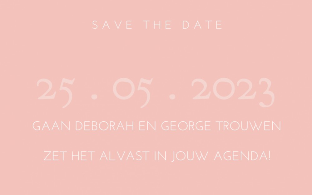 save the date achter