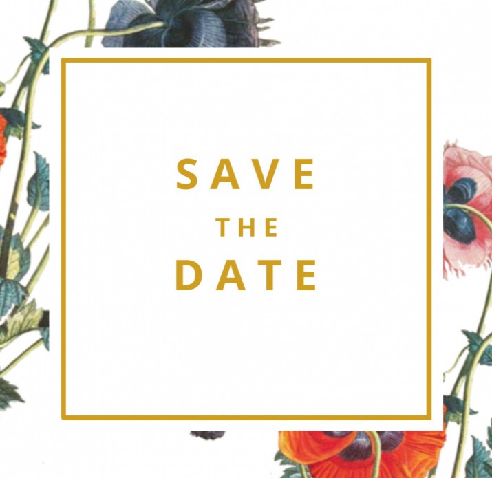 Save the date botanisch