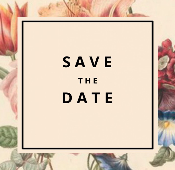 Save the date botanisch