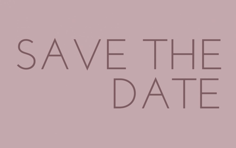 Save the date minimalistische stijl