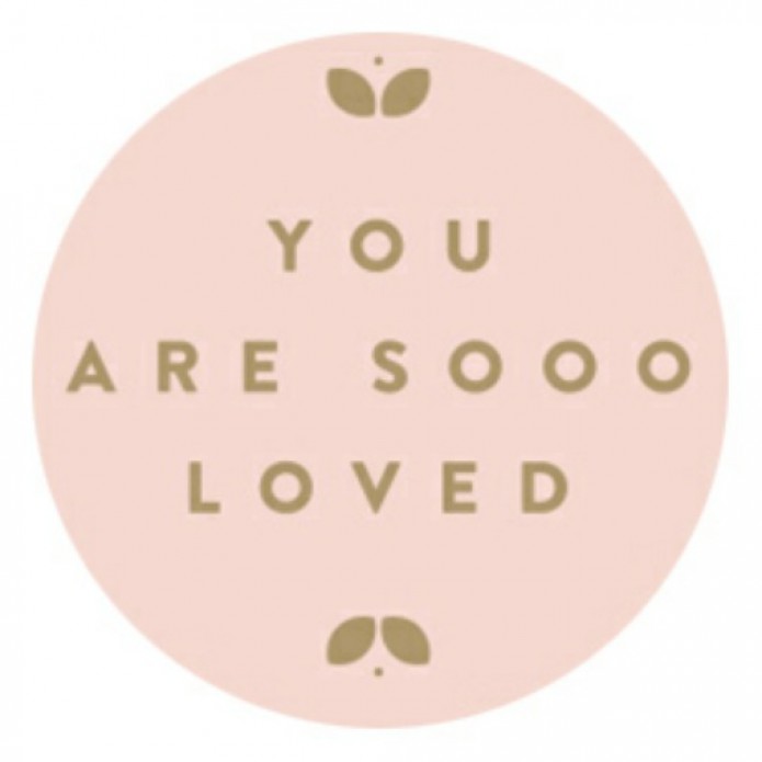 Budget tip: Sluitsticker goudfolie roze