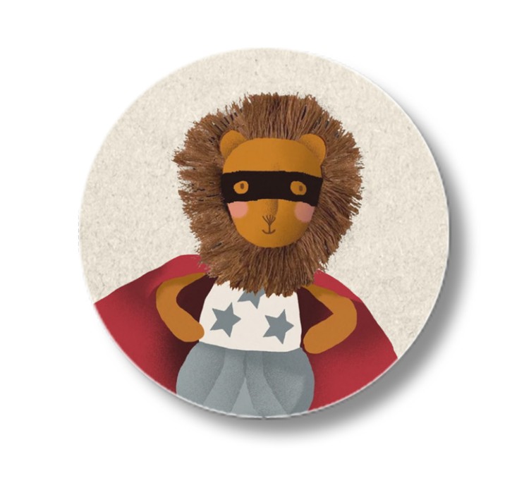 Sluitsticker leeuw superman