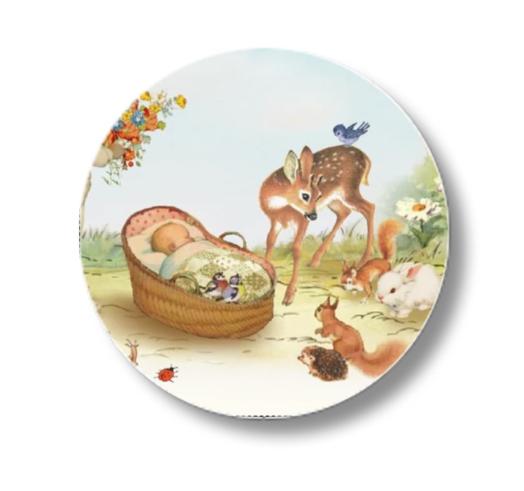 Sluitsticker lente in tuin