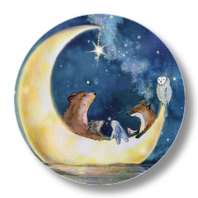 Sluitsticker Hartendief maantje