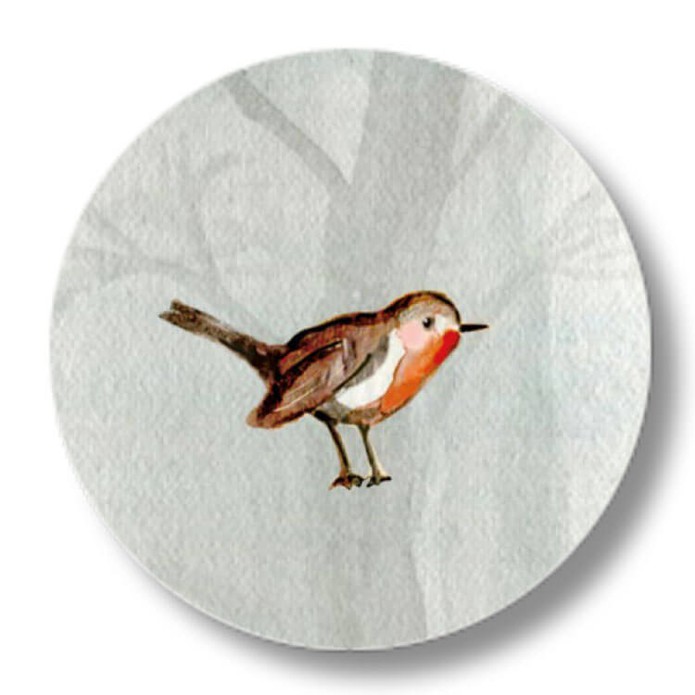 Sluitsticker Hartendief roodborstje