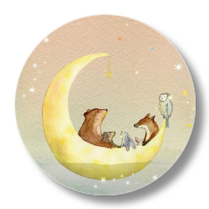 Sluitsticker Hartendief varen maantje