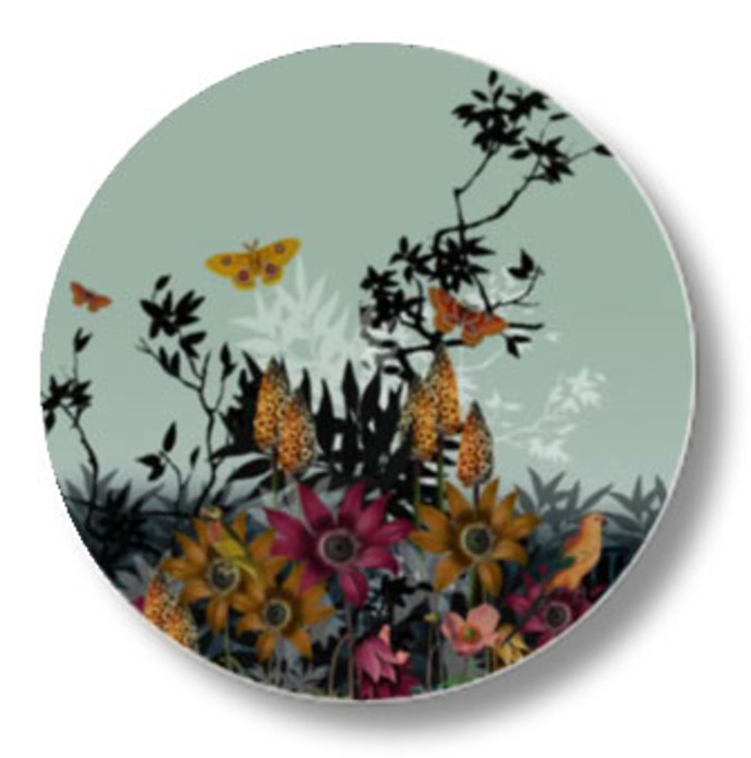 Sluitsticker bloemen maanlicht