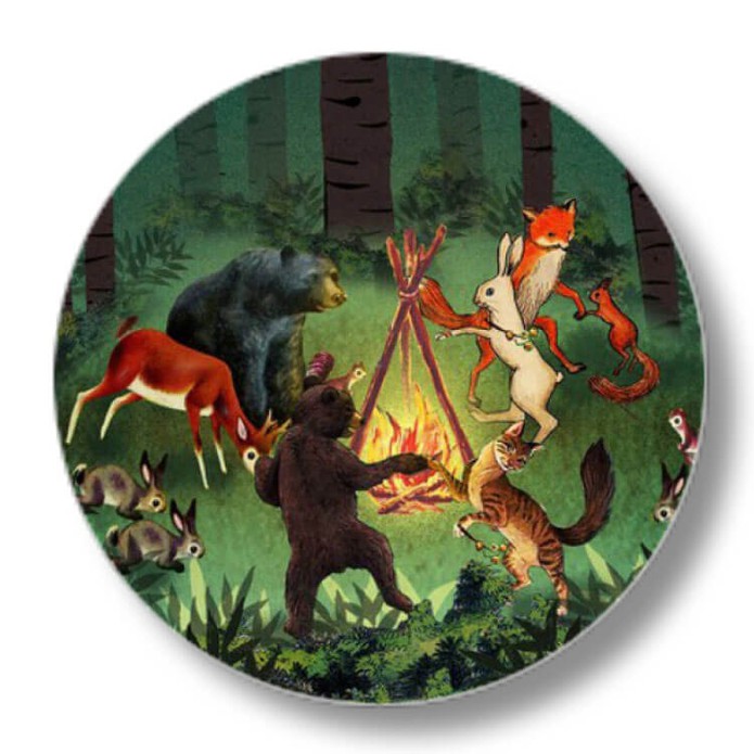 Sluitsticker kampvuur