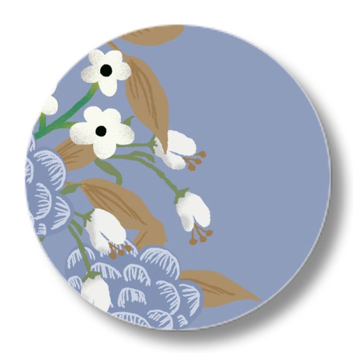Sluitsticker vrolijke bloemen