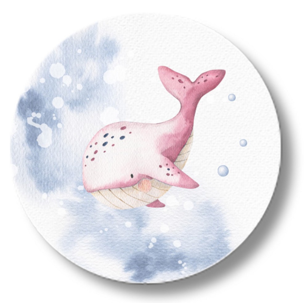 Sluitsticker met walvis
