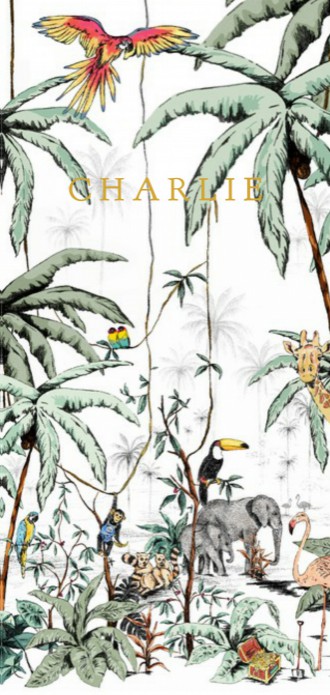 Geboortekaartje 'Jungle Tonal' van Annet Weelink Design