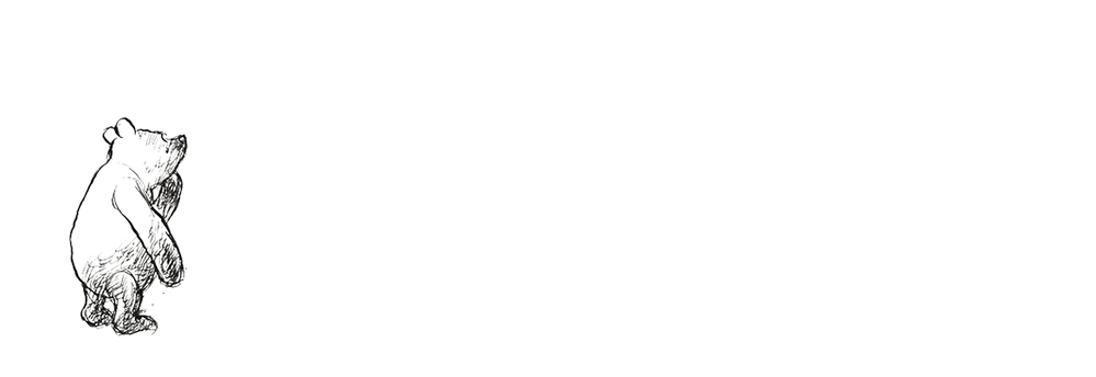 Adresetiket Winnie the Pooh - wondering