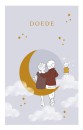 Geboortekaartje maan en sterren overleden broertje voor