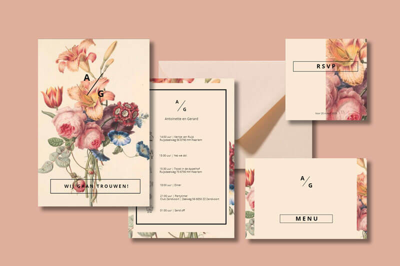 Huisstijl botanisch vintage