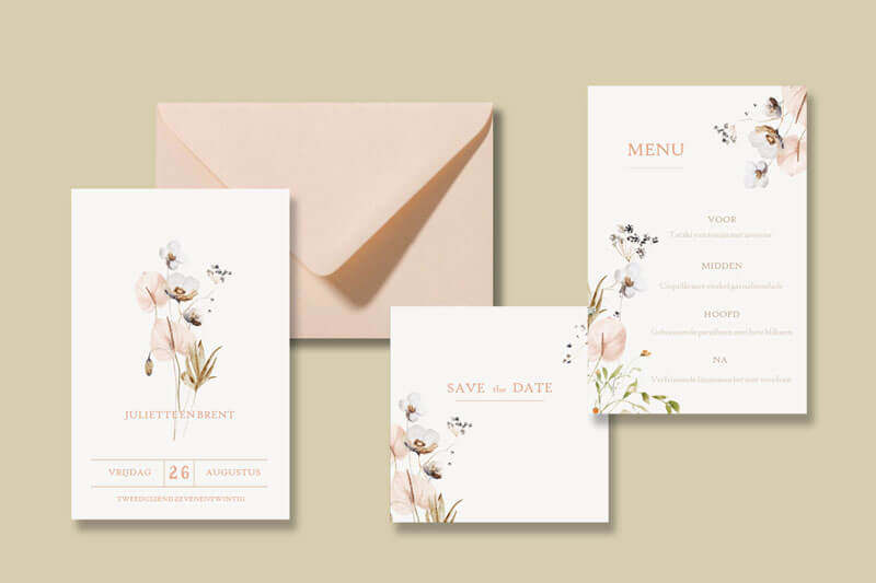 Huisstijl botanisch veldboeket